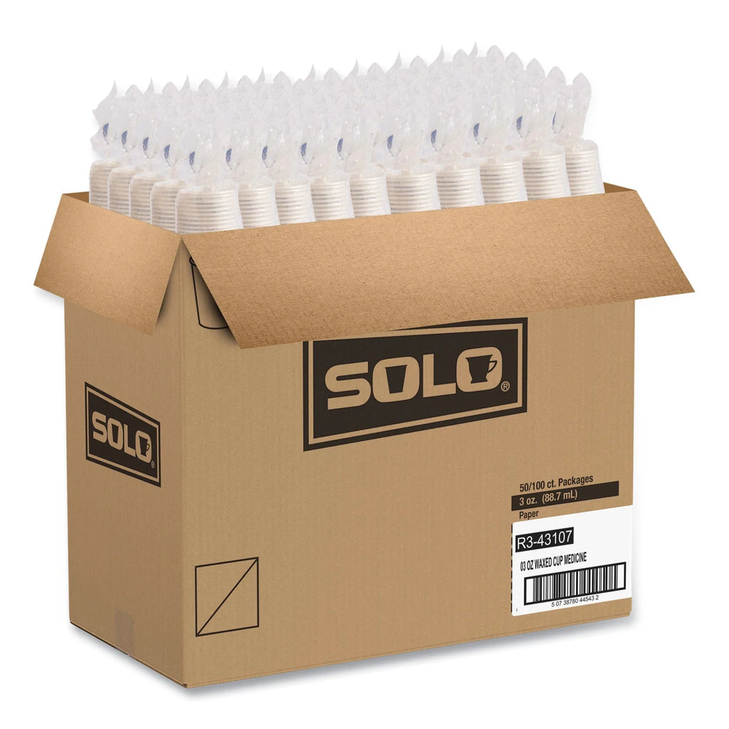 3 oz White/Blue Paper Cups Y195