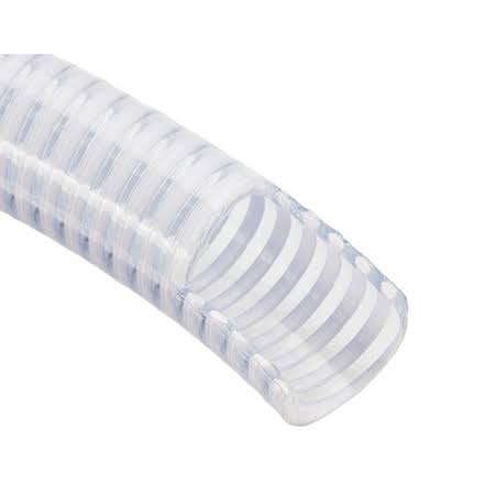 Clear Flexible PVC Suction and Discharge Hose with White Reinforced Helix L912
