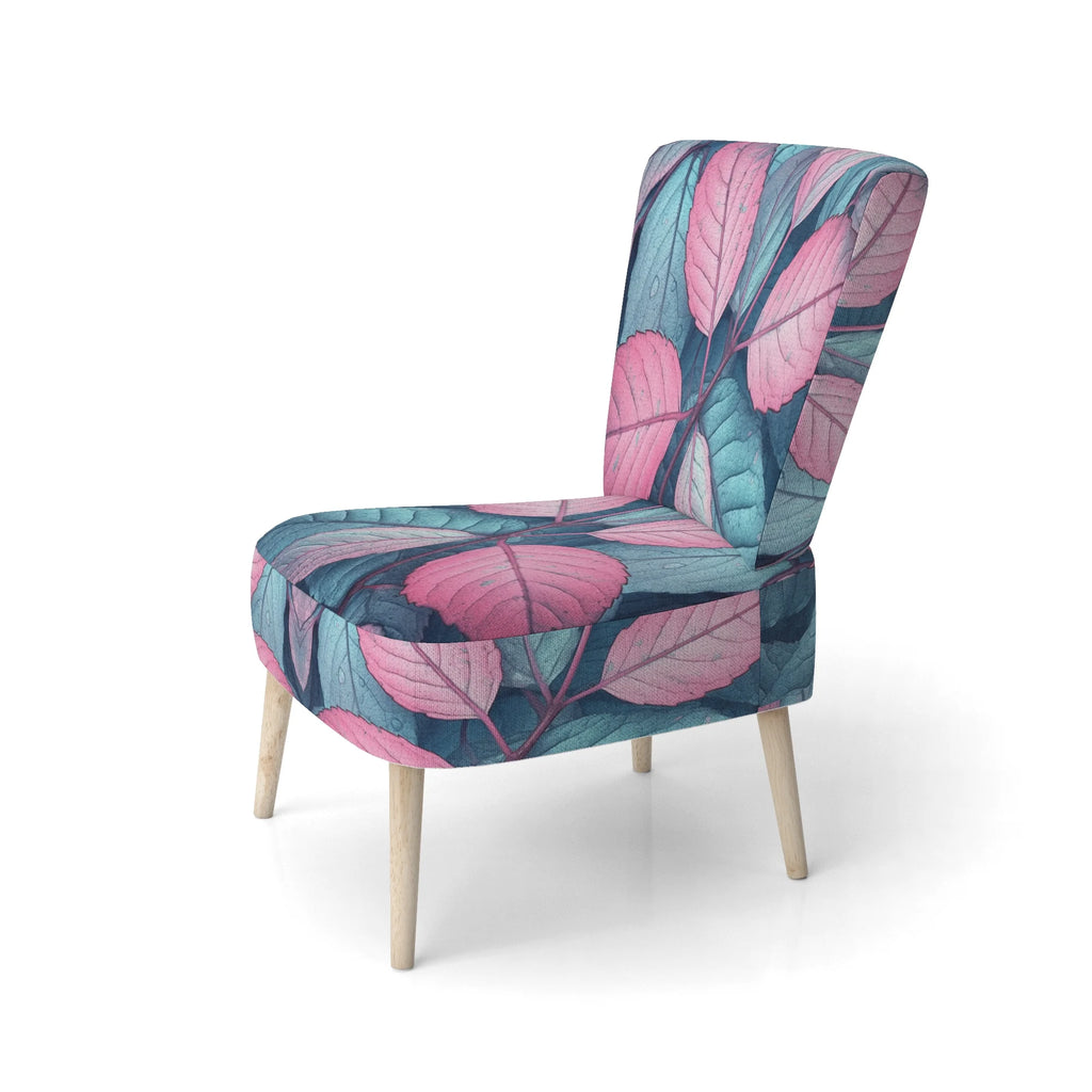 Upholstered Traditional Accent Chair and Floral Arm Chair C2579