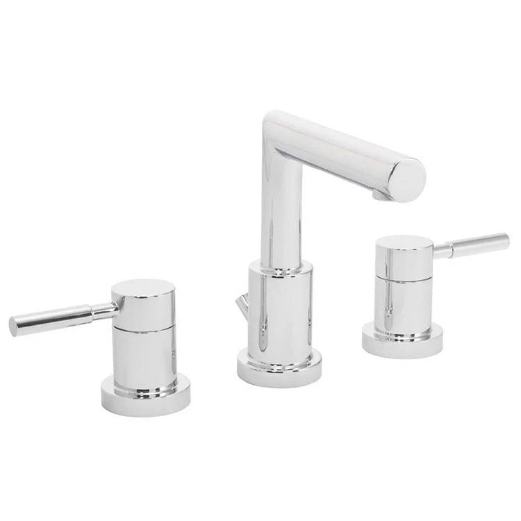 Polished Chrome Double Handle Widespread Bathroom Faucet C639635