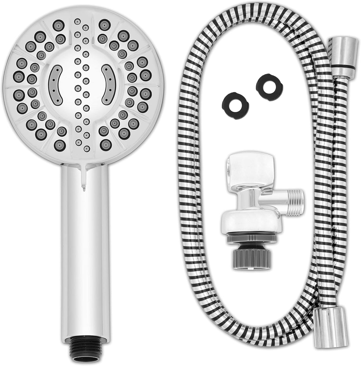Chrome Hand Held Shower Head with PowerPulse Massage A661