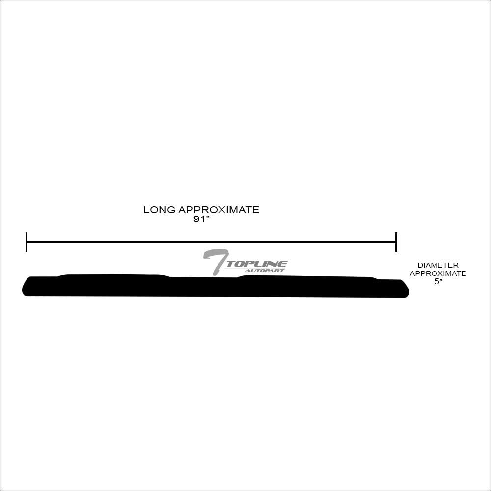 Black Steel Side Step Nerf Bars T72383