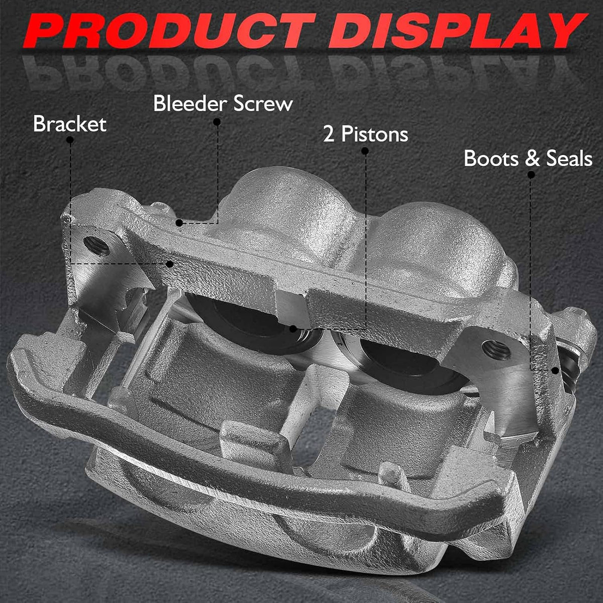 Set of 2 Front Brake Caliper Assembly for Ford F-150 2009-2014 C7327