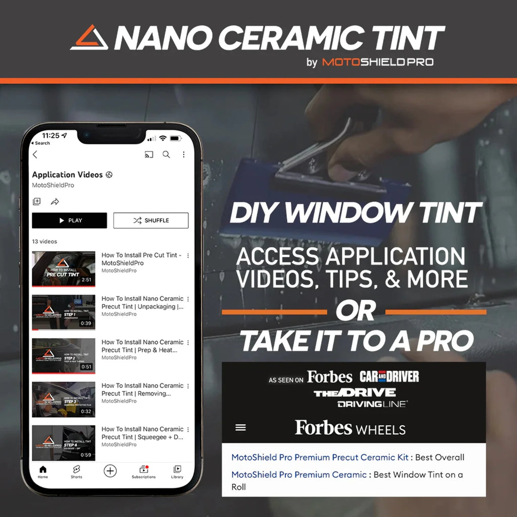 Precut Ceramic Window Tint Film for 2019-2021 Chevrolet Silverado 1500 Crew Cab Front Windshield 75% Y437