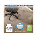 Clear 36 x 48 Chair Mat for Carpet O7485