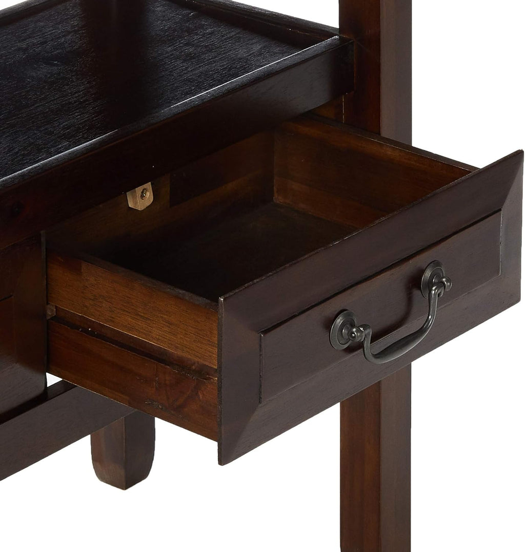 Acacia Wood Console Table, Brown Mahogany P97837