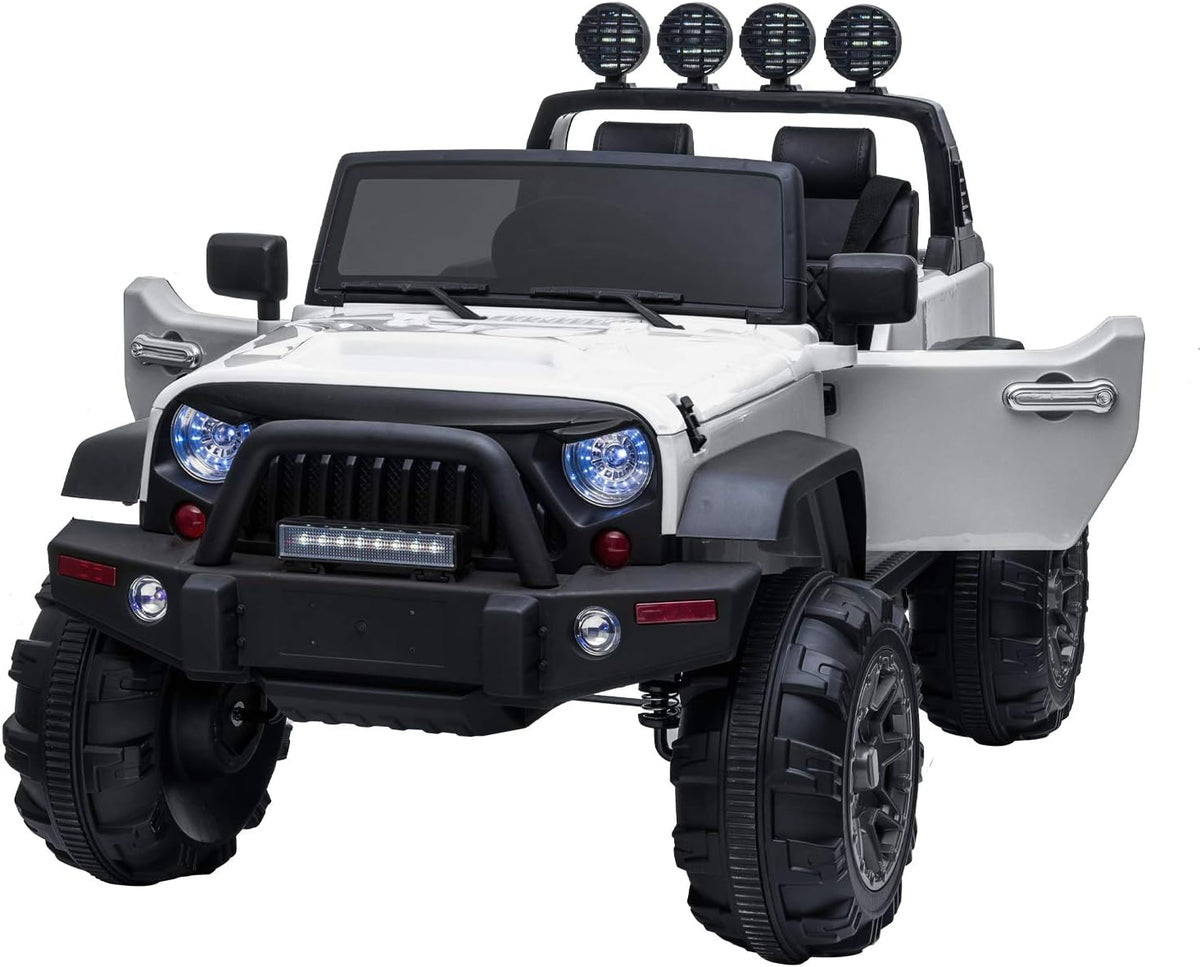 12V Kids Ride On Cars Truck with Remote Control Orange Y2845