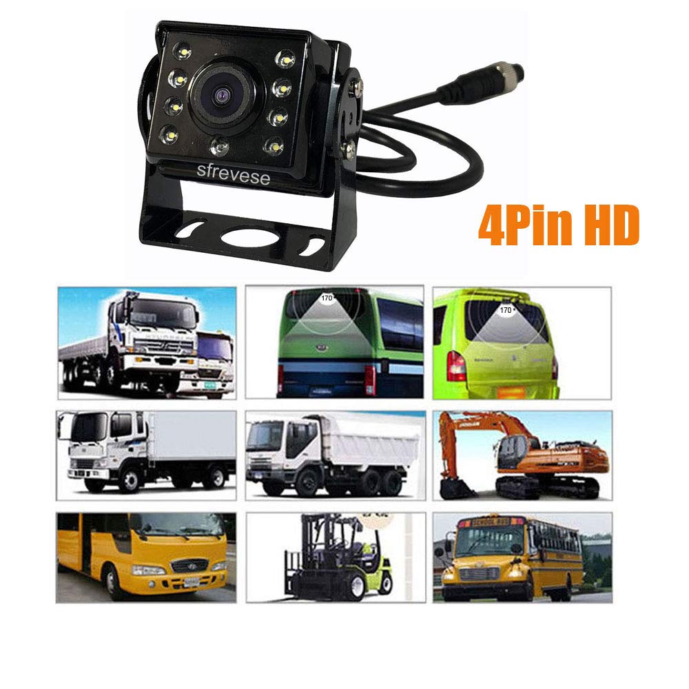 9" 4Pin IPS HD DVR 2CH Split Car Rear View Monitor + 2x AHD 1080P Reversing Backup Camera Waterproof 12V-24V C76699