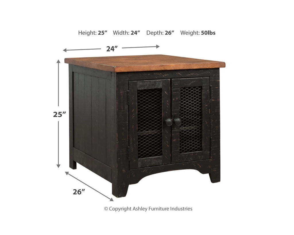 Black/Brown End Table J583977
