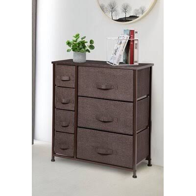 7 Drawer Chest Brown C178