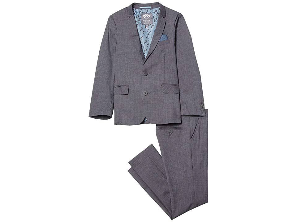 Grey/Blue Yonder Check Two-Piece Boy's Suit K367683
