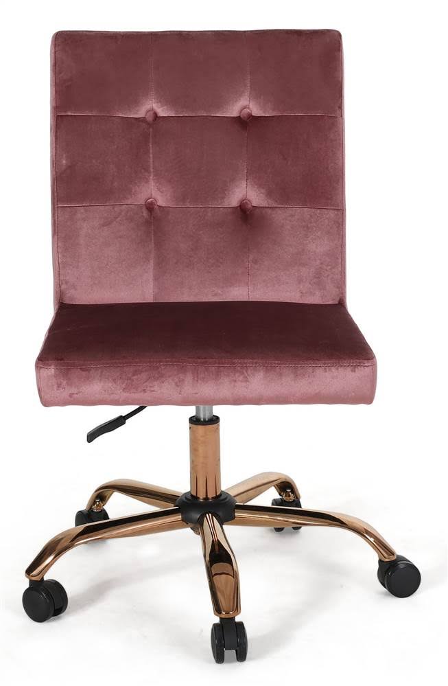 Blush Tufted Swivel Chair A7690