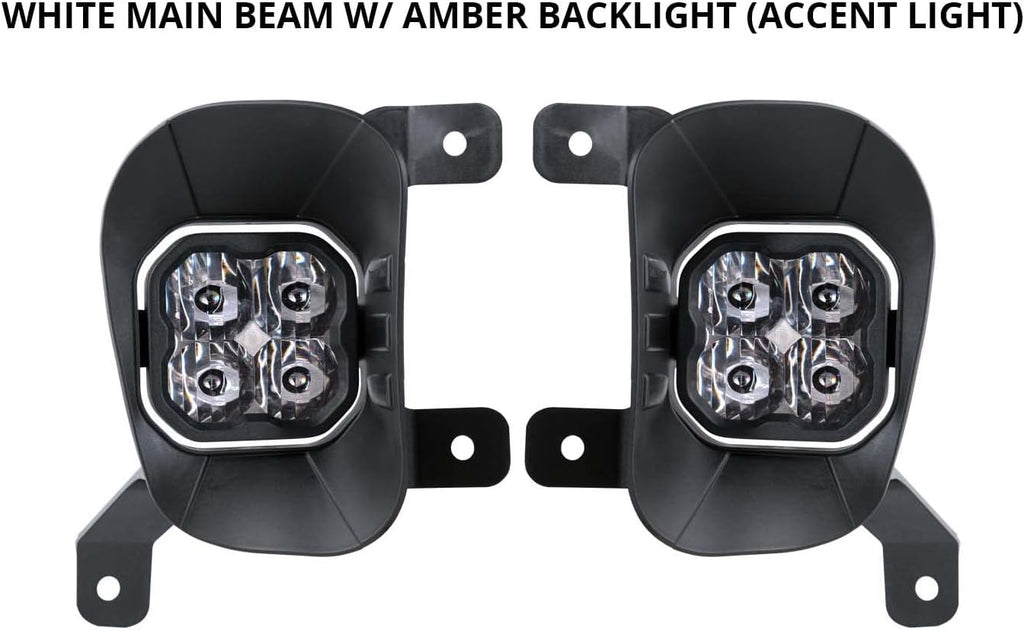 SS3 LED Fog Light Kit for Ram 1500 2013-2018, White SAE/DOT W274922
