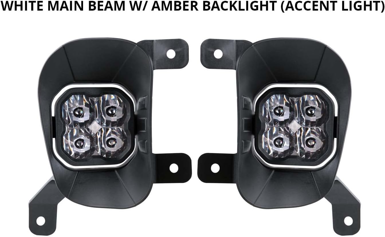 SS3 LED Fog Light Kit for Ram 1500 2013-2018, White SAE/DOT W274922