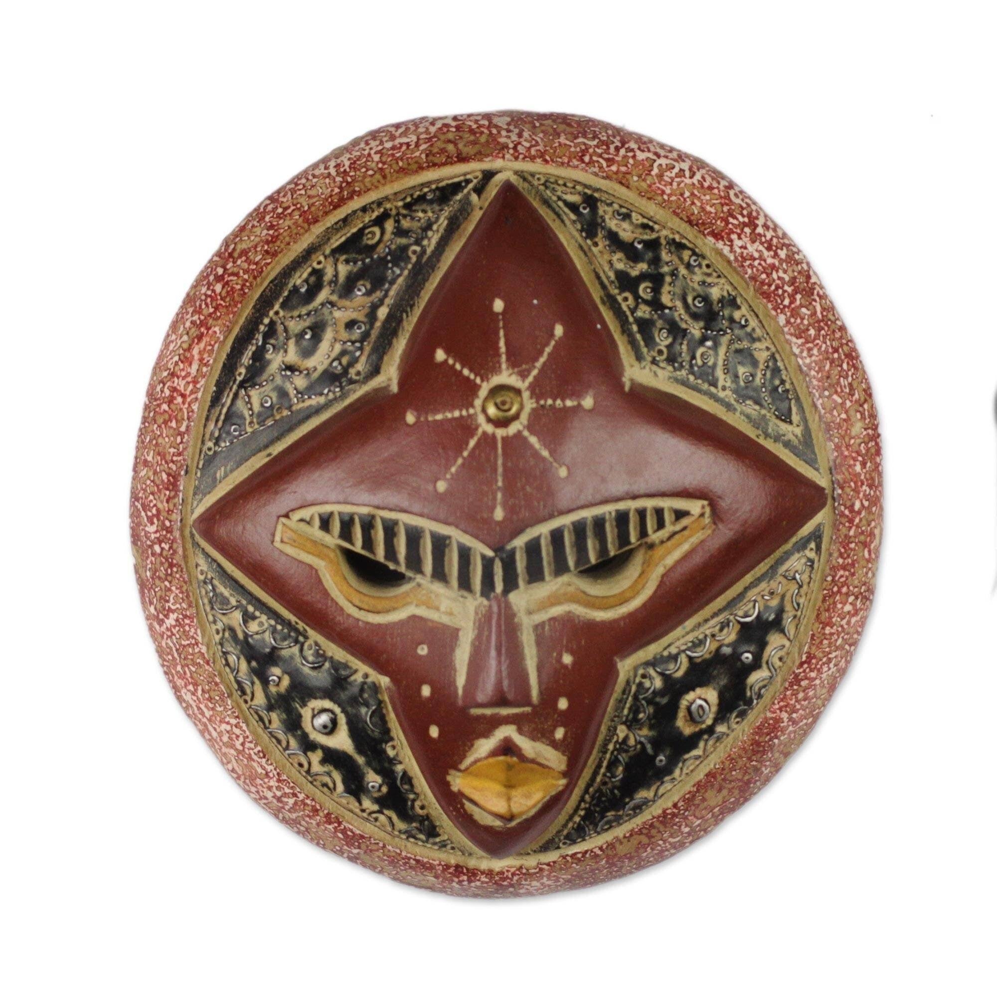 African Wood Mask D654204