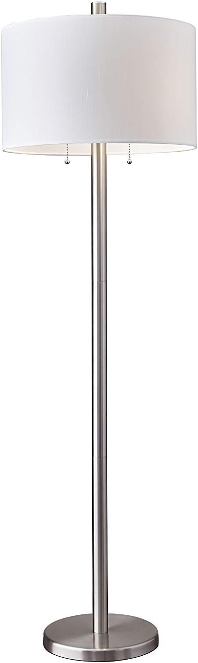 Brushed Steel Finish Table Lamp E371544