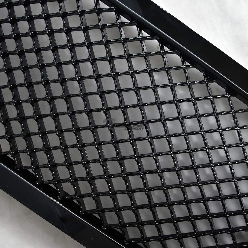 Black Mesh Front Hood Bumper Grill Grille ABS Q36062