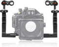 Underwater Dual Handheld Aluminum Alloy Video Stabilizer Holder with 2 1'' Ball Adapter T492409