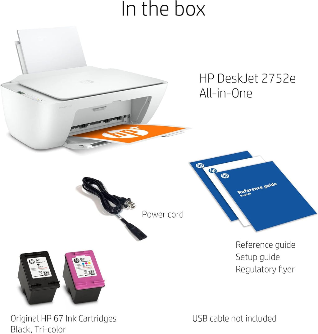 White Wireless All-in-One Color Inkjet Printer V2268