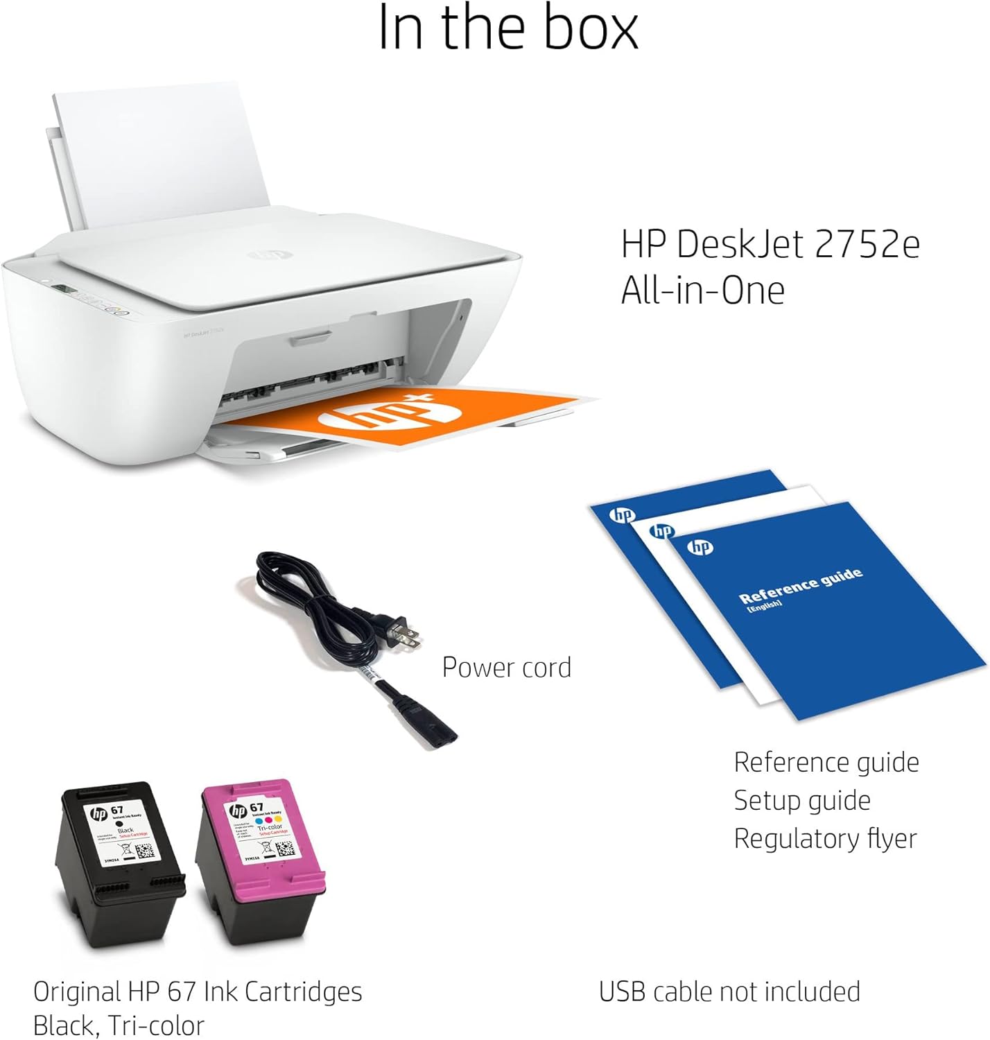 White Wireless All-in-One Color Inkjet Printer V2268
