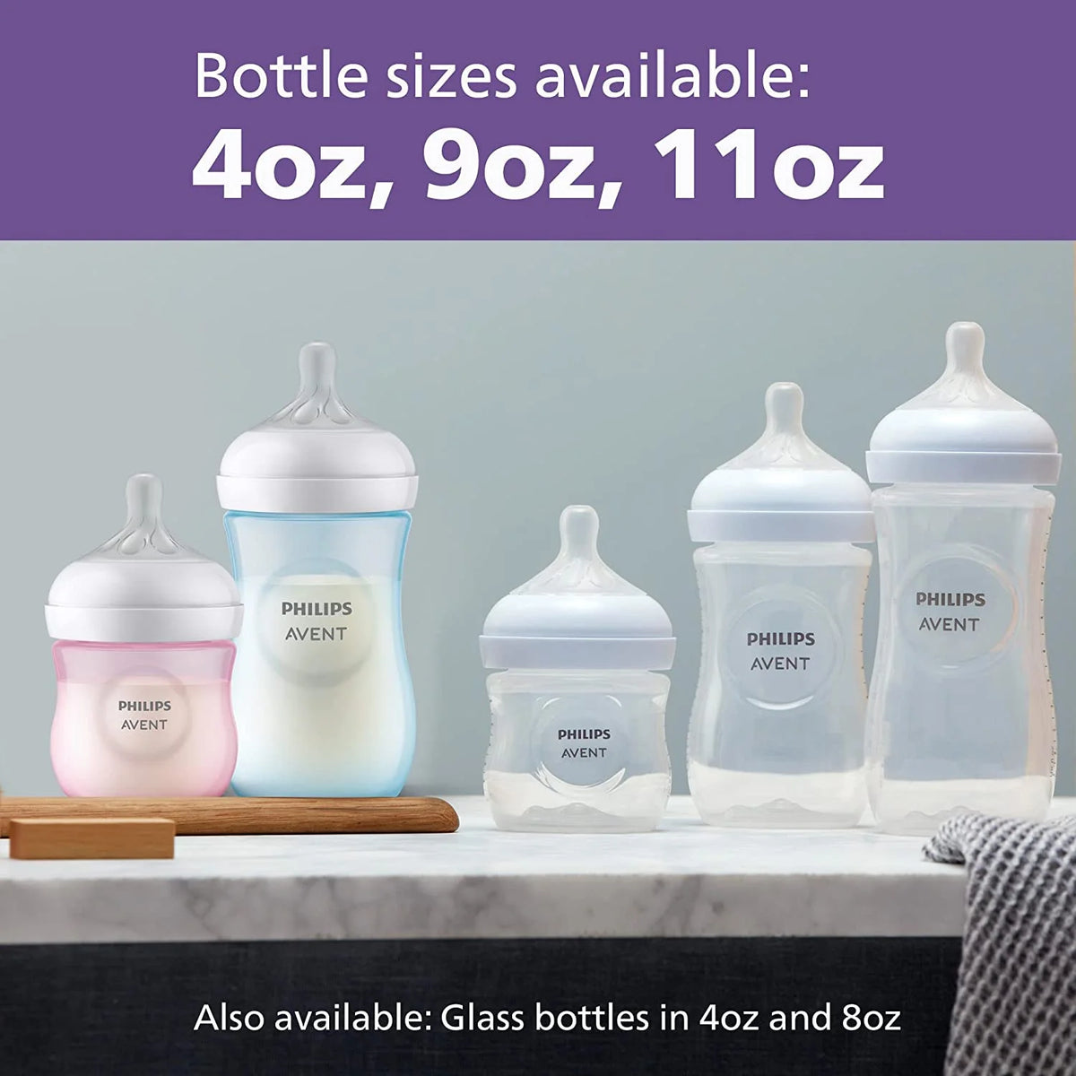 Clear 9oz Baby Bottle 4 Pack S75887