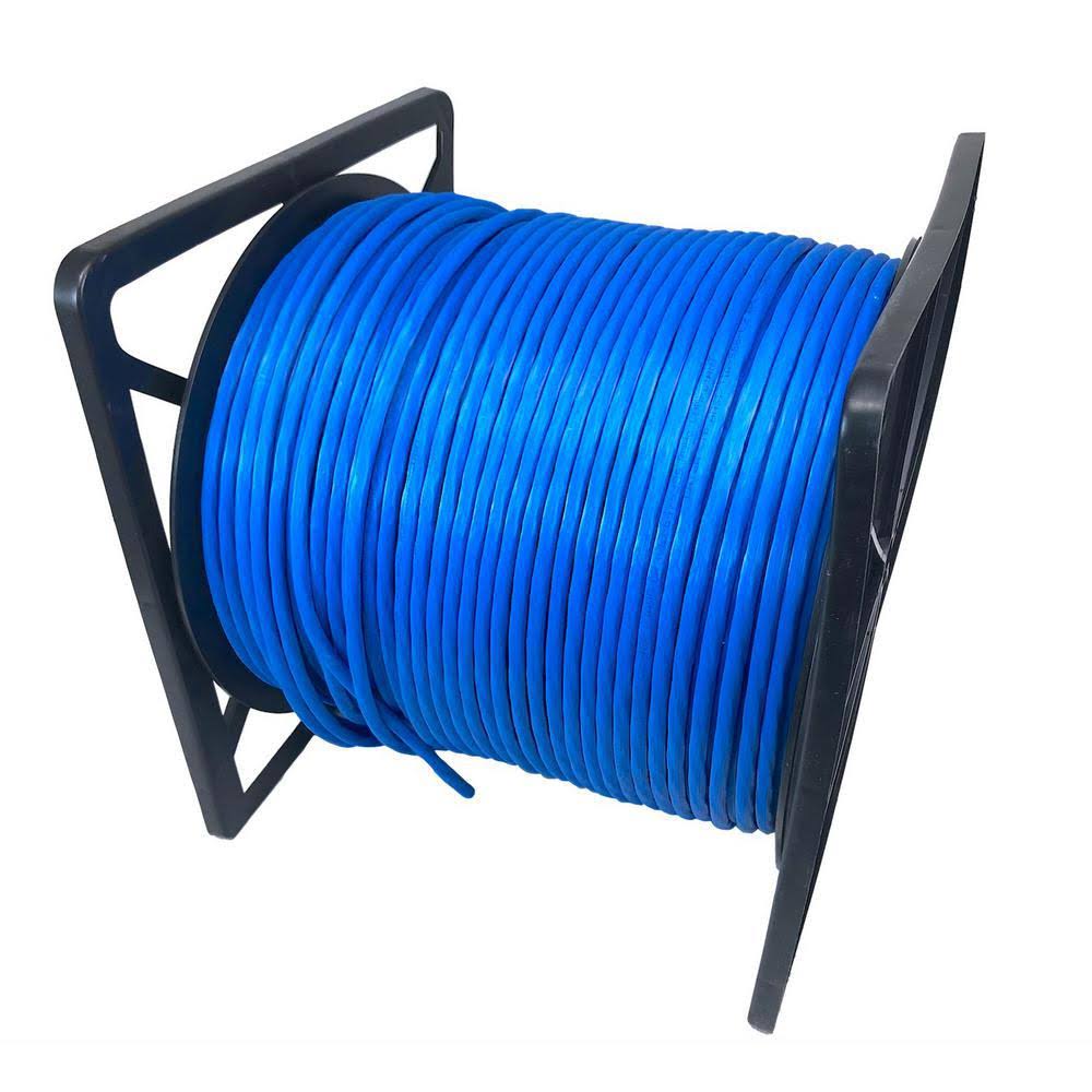 Solid Shielded Cat6a Bulk Ethernet Cable - Blue O346053