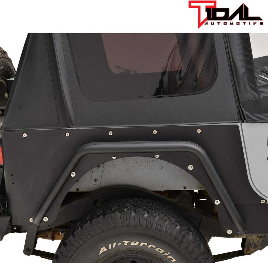 Black Textured Rear Corner Guard for Wrangler YJ M7525