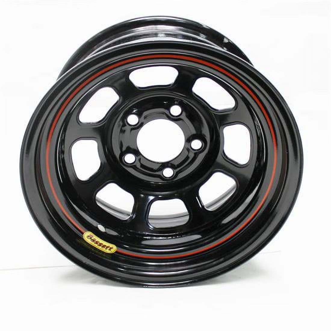 Black 15X7 D-Hole 5x5.5 Wheel E681