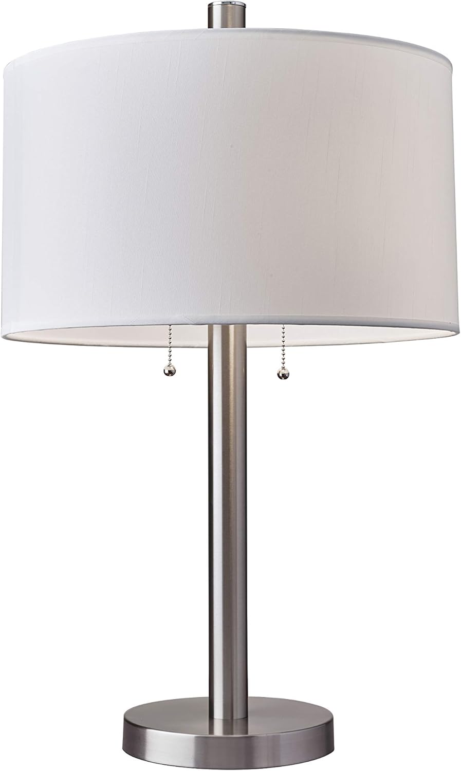 Brushed Steel Finish Table Lamp E371544