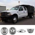 4pcs 19.5inch Polished Stainless Steel Dually Wheel Simulators with Installation Tool Kit F21868