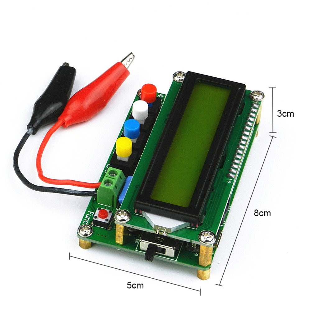 High Precision L/C Meter Digital Capacitor Tester with USB Data Cable Pack of 2 T220304