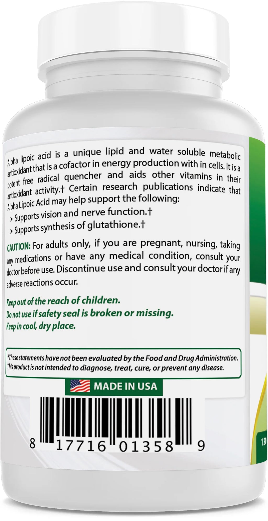 2 Pack Alpha Lipoic Acid 300 mg 120 Capsules A149