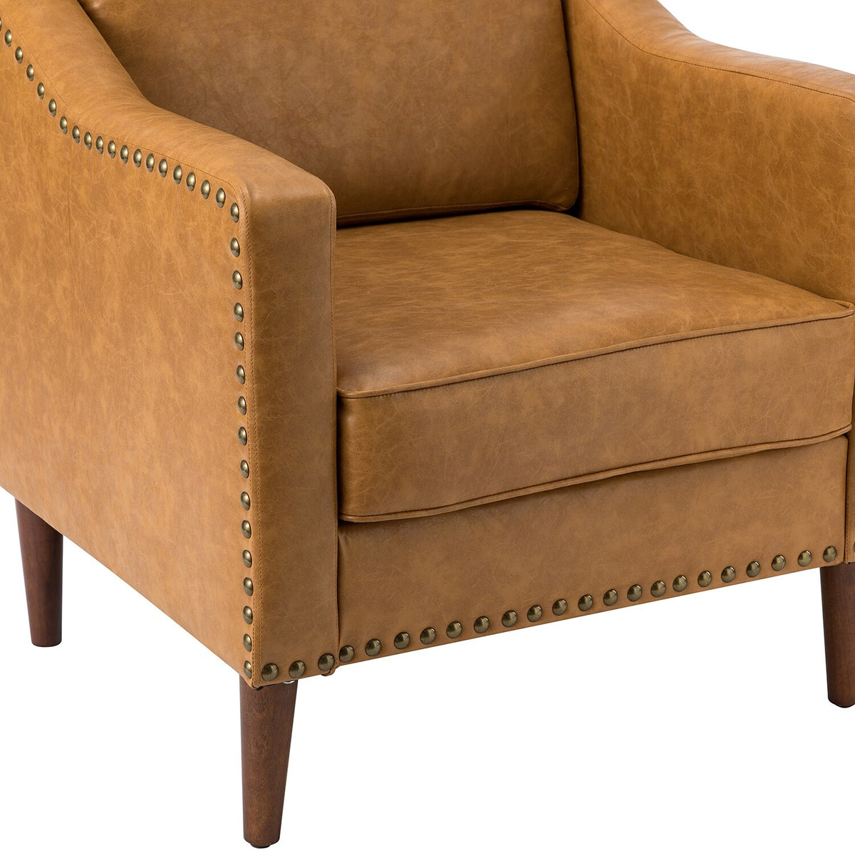 Transitional Armchair with Sloped Arms N776