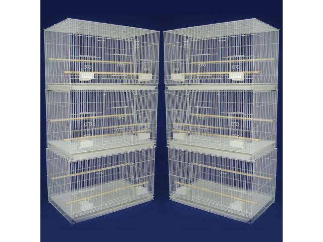 Lot of 6 Small Breeding Cages White B637218