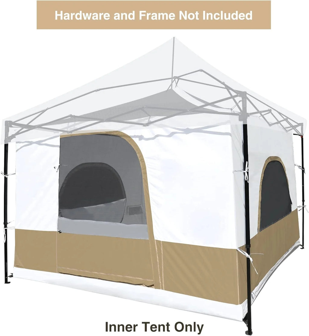 10' x 10' Khaki Camping Inner Tent Square Tent with Full Floor L503989
