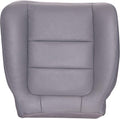 Driver Bottom Replacement Leather Seat Cover - Medium Flint Gray Z40955