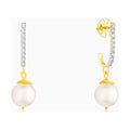 Pearl & Diamond Semi Hoop Earrings W919597