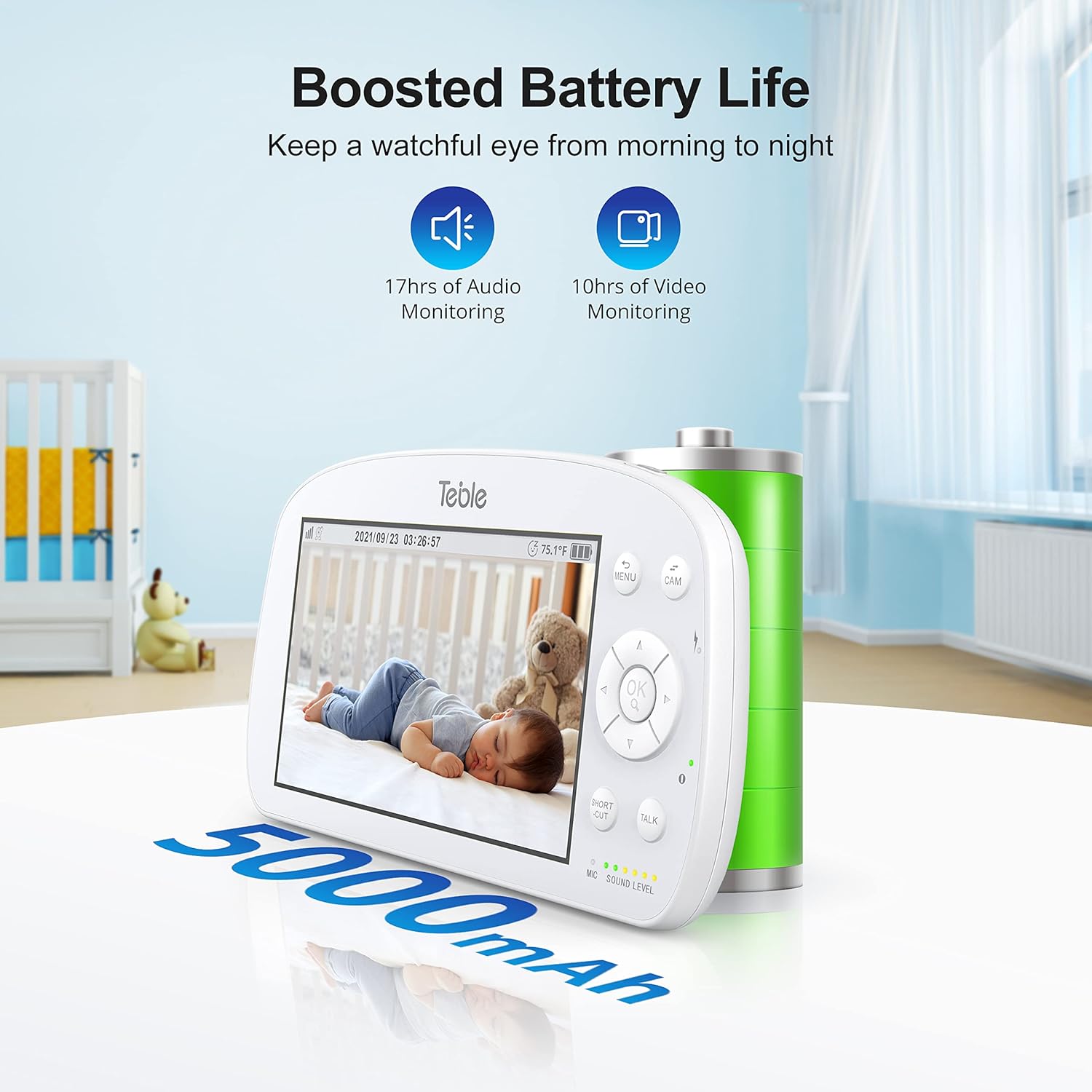 5.5 HD Video Baby Monitor with Camera and Audio H2498