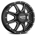 20x8.25 Satin Black Milled Wheel R2043