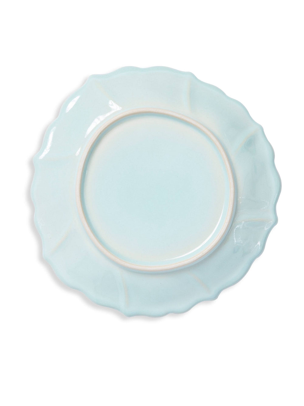 Aqua Ruffle Salad Plate A400190