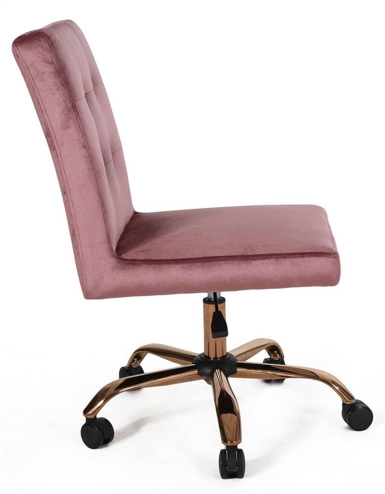 Blush Tufted Swivel Chair A7690