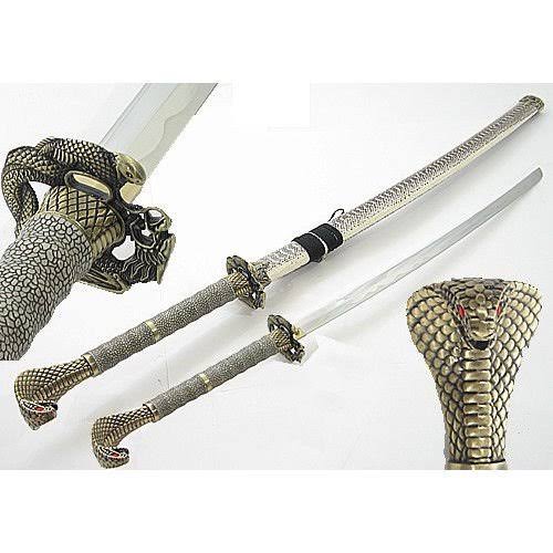 Cobra Snake Head Samurai Sword Katana P565
