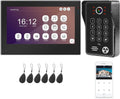 WiFi Video Doorbell with Monitor, 7 Inch Touch Screen Camera 1080P, RFID Password Unlock H1222