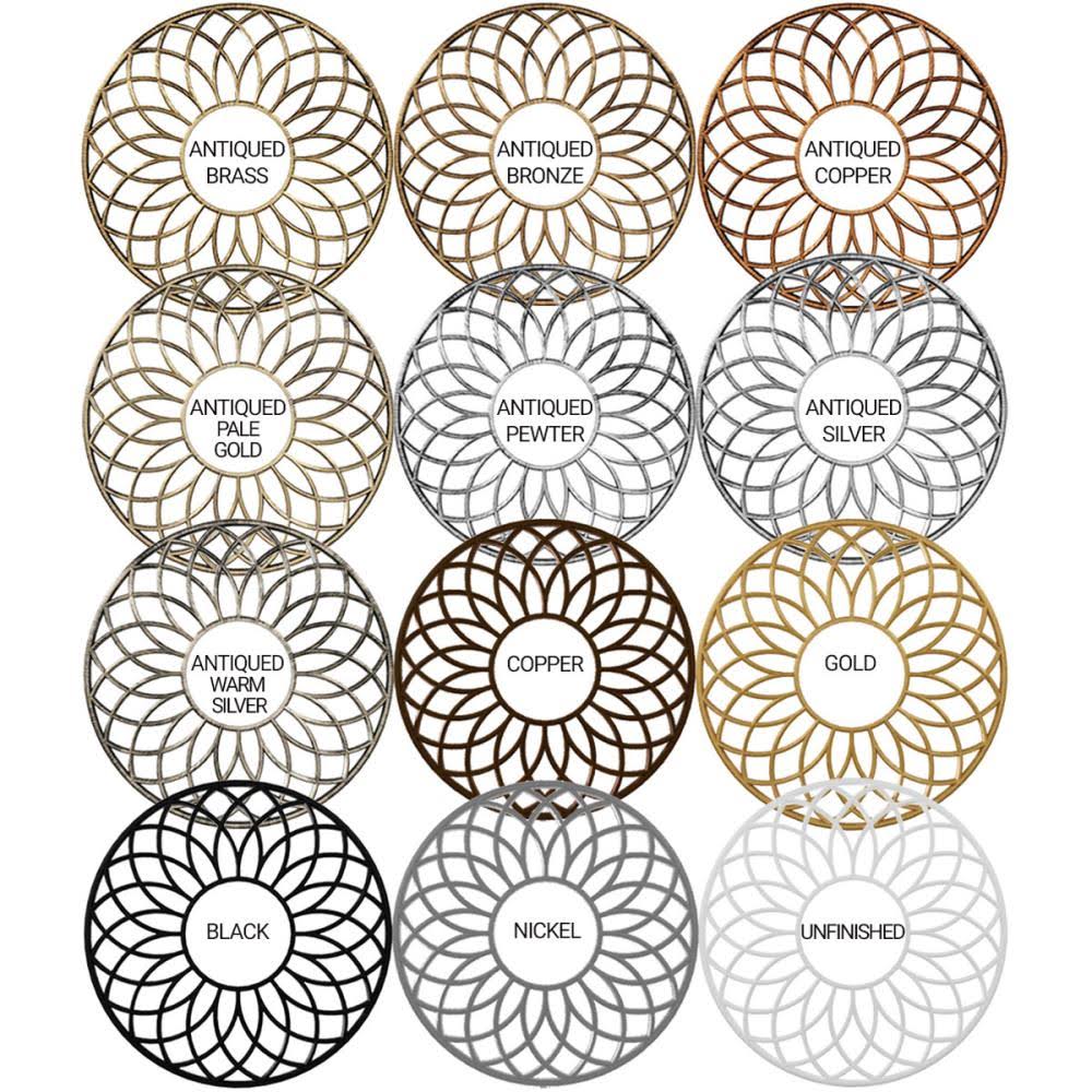 Black PVC Pierced Ceiling Medallion A482353