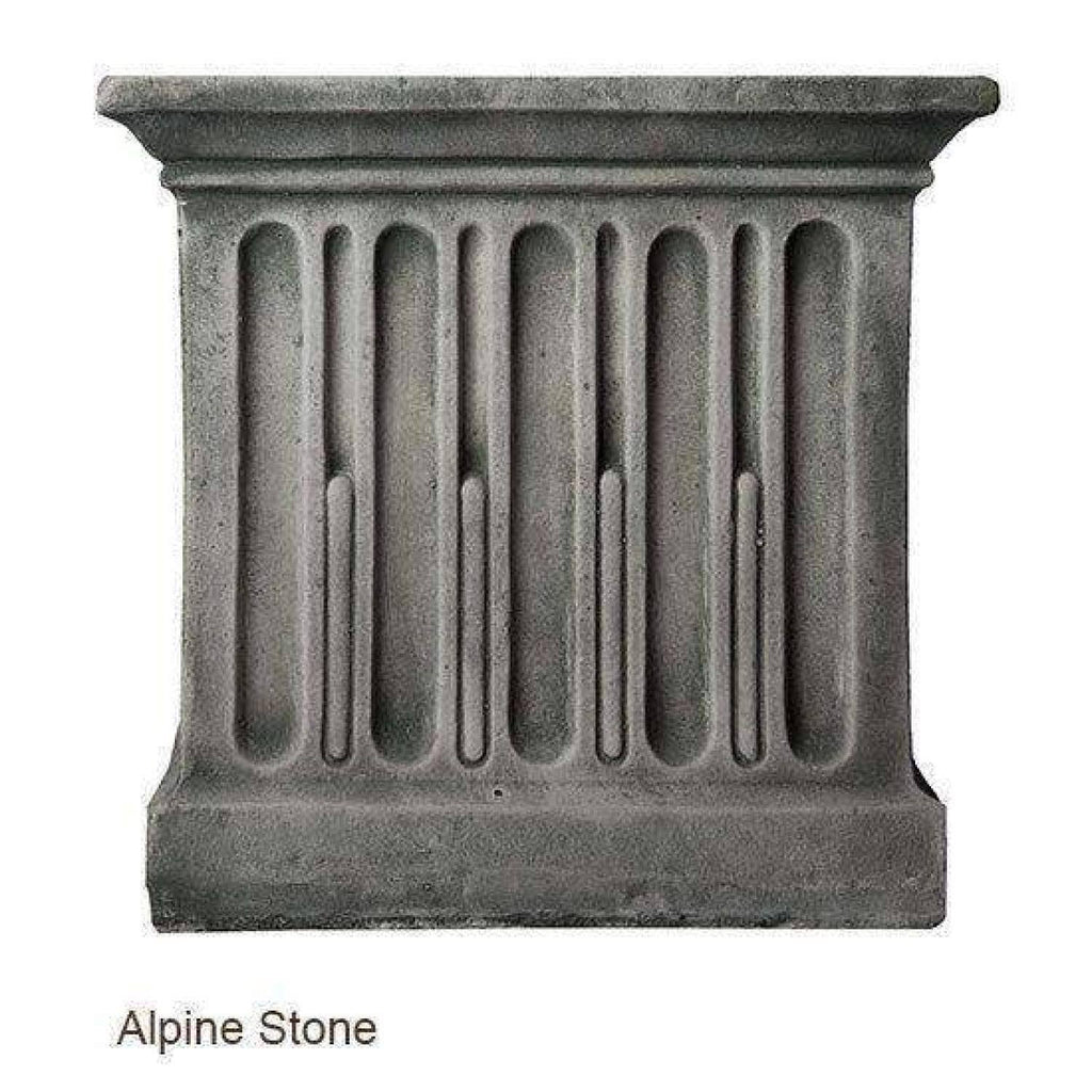 Aged Limestone Cast Stone Backless Garden Bench L57111