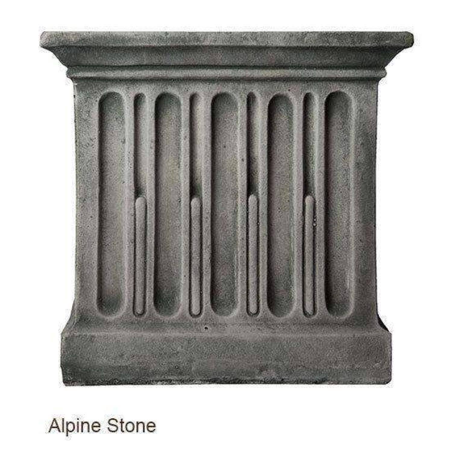 Aged Limestone Cast Stone Backless Garden Bench L57111