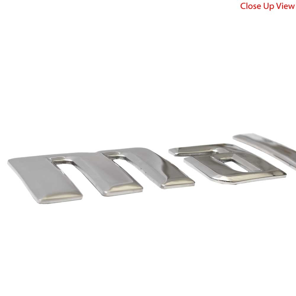 Stainless Steel 22 3/4 Inch Raised Decal I972