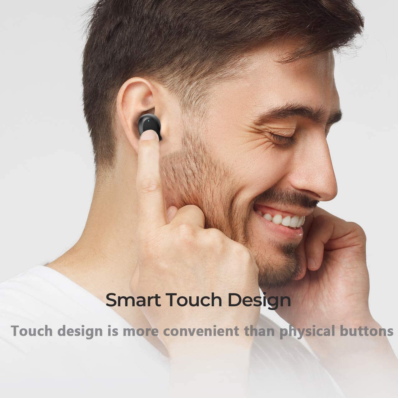True Wireless Earbuds with Charging Case IPX5 Waterproof A62101