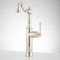 Polished Nickel Single Hole Vessel Bathroom Faucet O20846