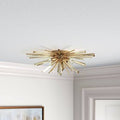 Antique Brass 4 Light Flush Mount H18994